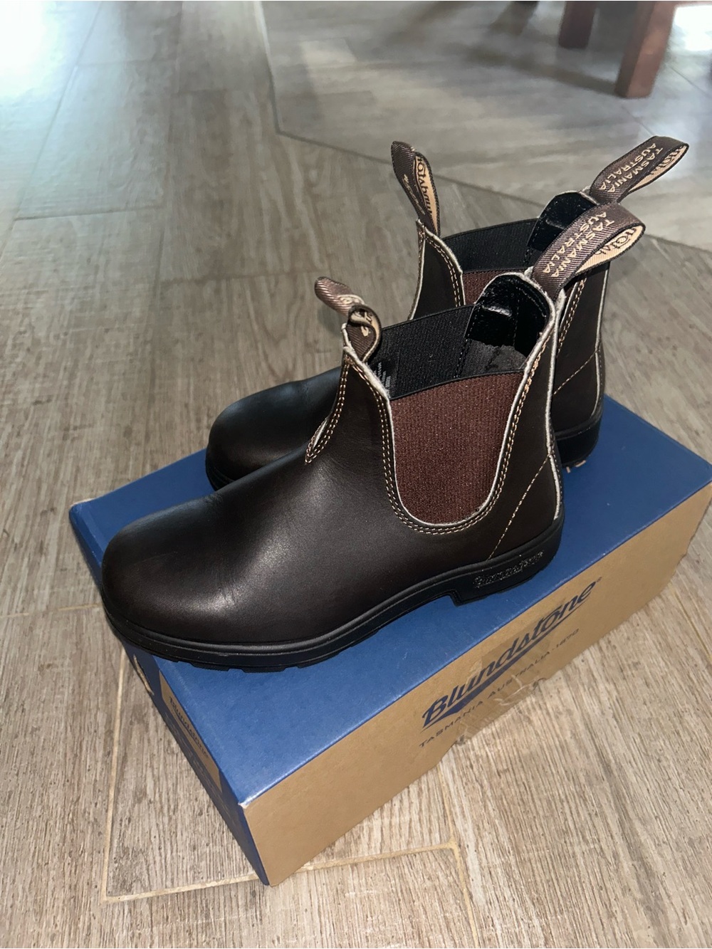 Blundstone Kids Dark Brown Chelsea Pull-On Boots